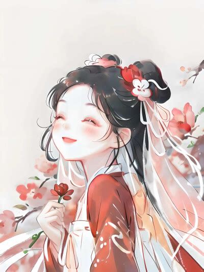 古风杏花头像图片女生