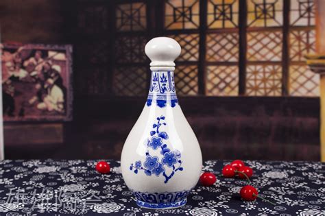 宜兴陶瓷和风系列一斤容量500ml 彩釉酒瓶 花瓶 窑变1斤小酒坛-阿里巴巴