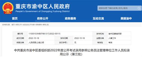 2019年国家公务员面试名单：重庆市邮政管理局