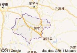 新泰市地图图片