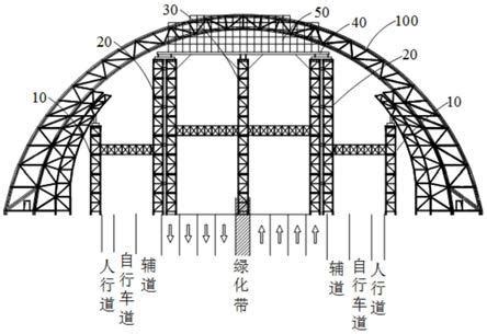 拱形钢结构支撑结构的制作方法_2