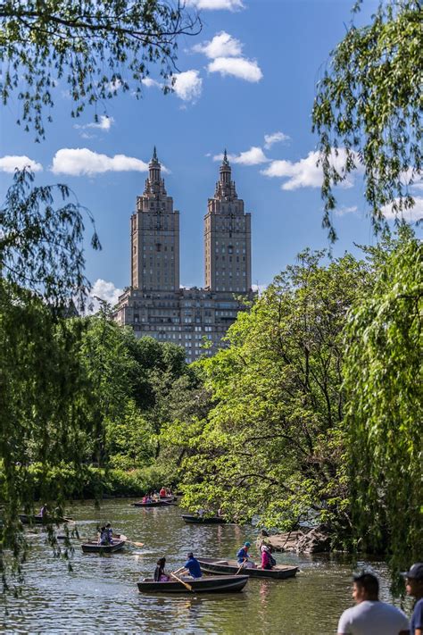 New York City Skyline and Row Boats in Central Park: tvstaff: Galleries ...