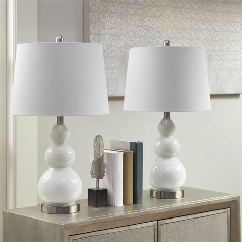 Latitude Run® Bronson Curved Glass Table Lamp & Reviews | Wayfair