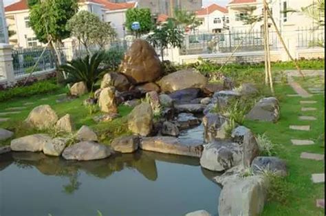 庭院小型水池设计,庭院效果图小院,家庭庭院景观_大山谷图库