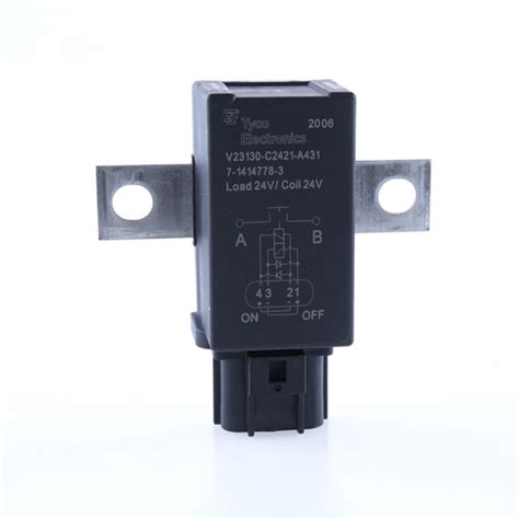 7-1414778-3 Battery disconnect relay 24V, 260A, normally open, with ...