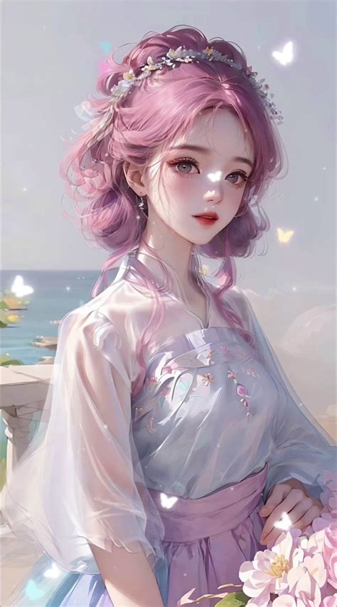 古风粉系壁纸图片