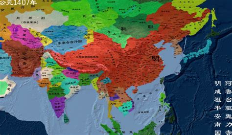 明朝的版图图片