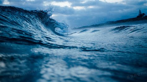 蓝色海洋夏季海浪波浪背景图片免费下载-千库网