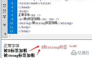 html的B标签和Strong标签怎么使用 - web开发 - 亿速云