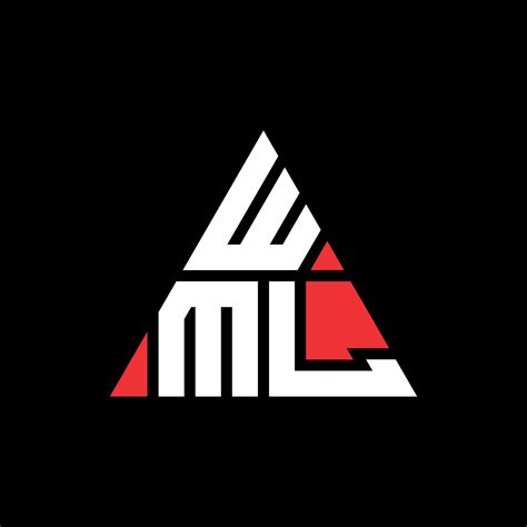 création de logo de lettre triangle wml avec forme de triangle ...