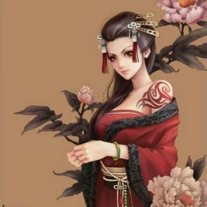 戴凤冠的头像复古风女生