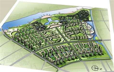 [河北]廊坊后现代生活城市区域规划方案-城市规划景观设计-筑龙园林景观论坛