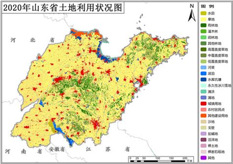 2020年山东省土地利用数据(矢量)-地理遥感生态网