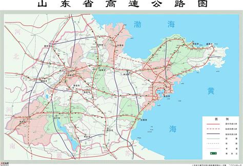 山东省高速公路地图高清版图片预览_绿色资源网