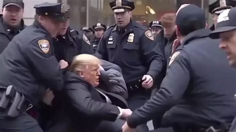 特朗普被警察围殴逮捕？人工智能合成的假图像传播引发担忧_凤凰网