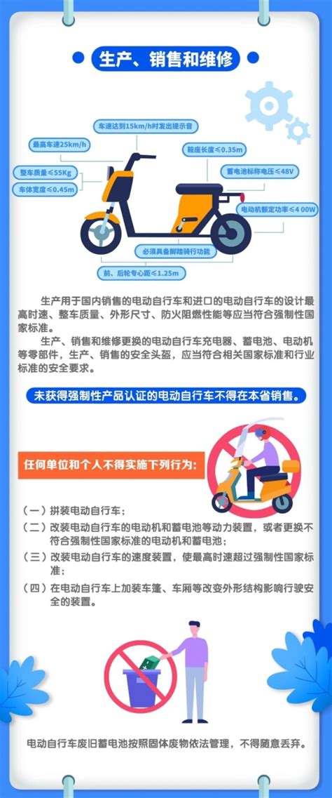 盐城市公安局 政策解读 一图读懂《江苏省电动自行车管理条例》