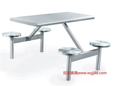 厂家批发单位/公司员工食堂餐桌椅-学校食堂不锈钢连体餐桌椅 ...