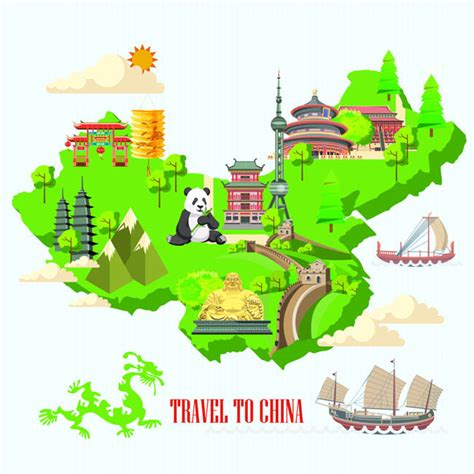 中国旅行地图图片
