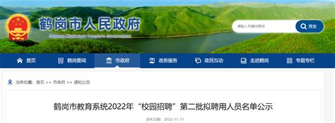 2021年黑龙江省鹤岗市教育系统“社会招聘”第一批拟聘用人员公示