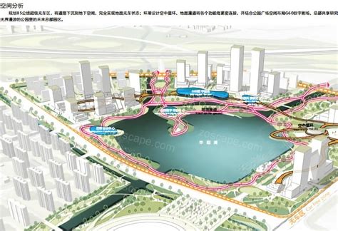上海松江新城国际生态商务区中心广场景观设计_迈丘设计