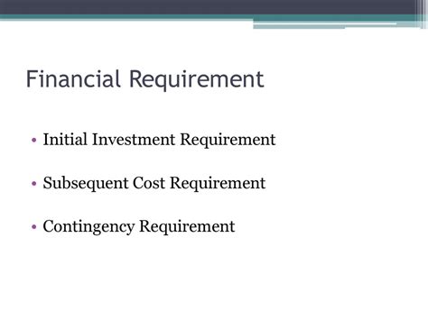 Financial Requirements - Instant Imprints Franchise