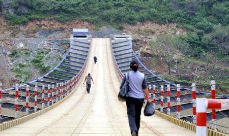 文县中庙乡漩滩跨江索道桥——【中国桥】