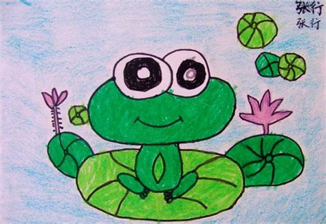 青蛙简笔画|插画|儿童插画|小河映像_原创作品-站酷ZCOOL