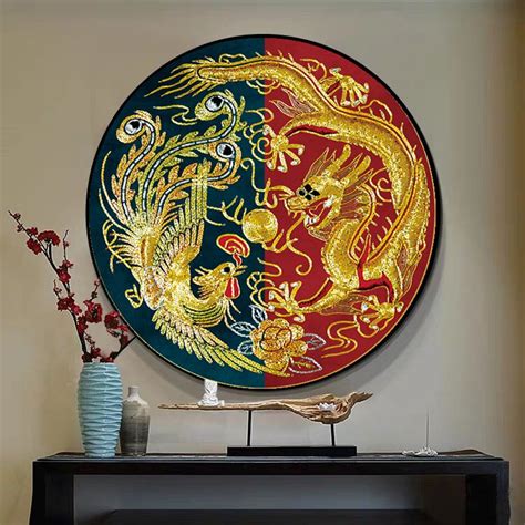 龙和凤凰的结合的画,凤凰和龙怎么画在一起,龙和凤凰的图片简笔画_大山谷图库