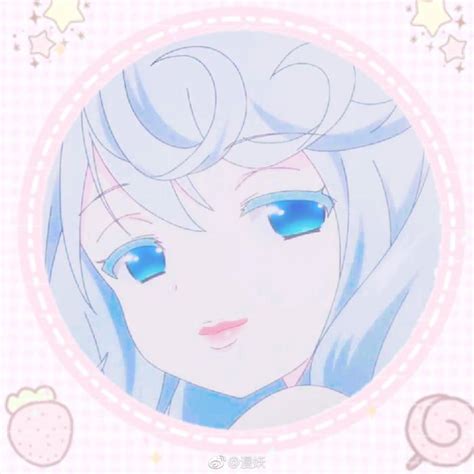 甜美女生发光头像动漫