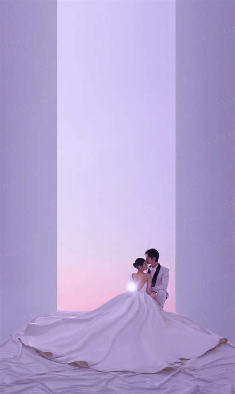 高定系列，极简婚纱照这样拍真的很高级！_背景_仪式_韩式