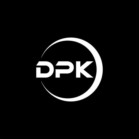 DPK letter logo design in illustration. Vector logo, calligraphy ...