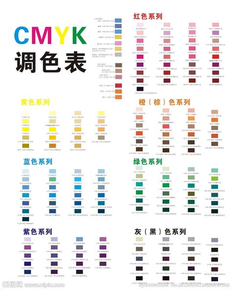 CMYK配色卡设计图__广告设计_广告设计_设计图库_昵图网nipic.com