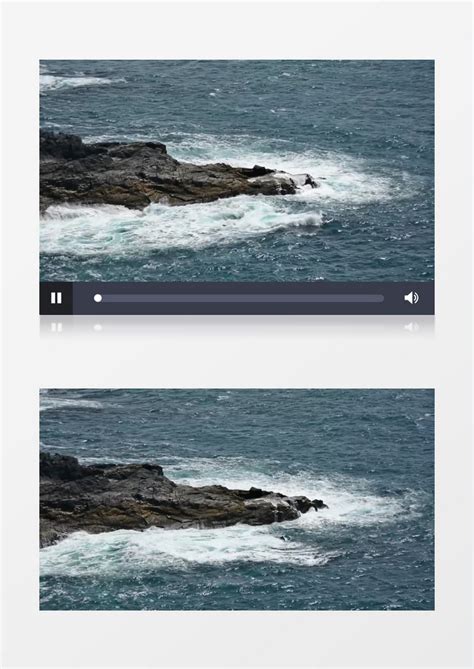 高清拍摄大西洋爱尔兰海岸海边岩石海浪实拍视频素材模板下载_海边_图客巴巴