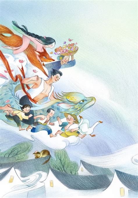 《南村传奇》小说封面及内页插图|插画|儿童插画|苏童Amy - 原创作品 - 站酷 (ZCOOL)