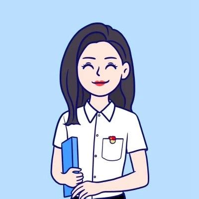 温柔手绘职业头像女生