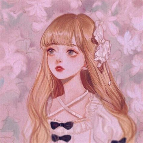 水彩复古风头像女生可爱