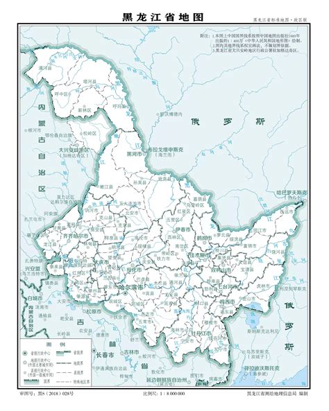 黑龙江的地图图片