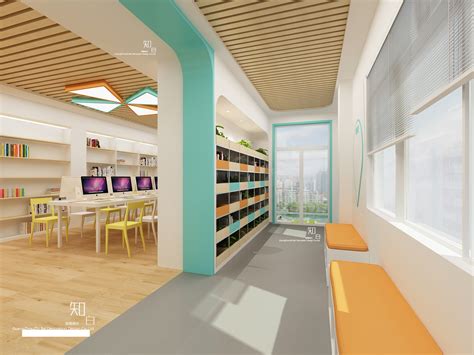儿童阅览室空间设计_知白空间设计-站酷ZCOOL