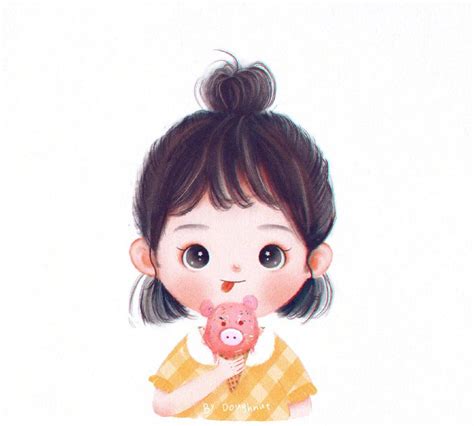 胖胖甜美女生头像图片