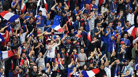 Supporters français au match d