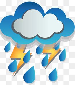 常用天气图标-夜间雷暴雨素材图片免费下载-千库网