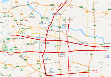 石家庄四环规划图图片