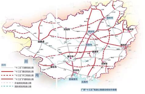 广西高速铁路规划图-