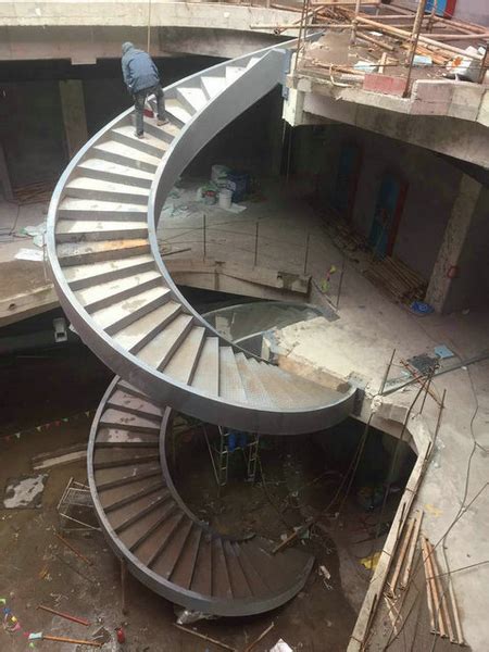 异型楼梯-上海旋转楼梯，上海弧形楼梯，上海别墅楼梯，上海莘御楼梯厂家