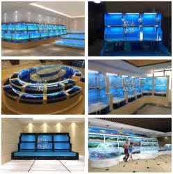 厂家定做中型海鲜鱼缸 定制饭店鱼缸 超市玻璃鱼缸 免费设计施工-阿里巴巴