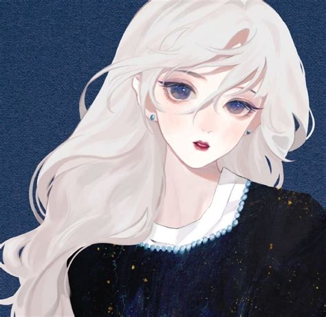 雪甜美女生头像动漫版
