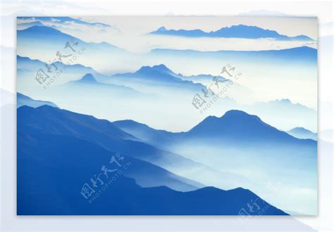 云海与连绵的山峦风光摄影高清jpg图片免费下载_编号1ldhyr2yz_图精灵