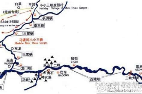 长江三峡地图图片