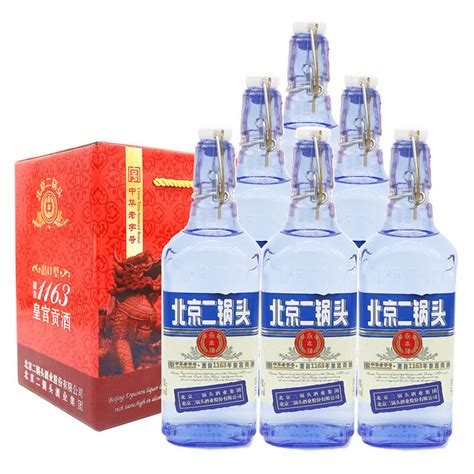 永丰牌北京二锅头出口小方瓶42度蓝瓶清香型500ml*12瓶纯粮食白酒_虎窝淘