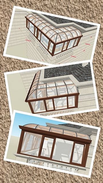 庭院圆弧顶阳光房设计效果图|空间|建筑设计|花园阳光房 - 原创作品 - 站酷 (ZCOOL)